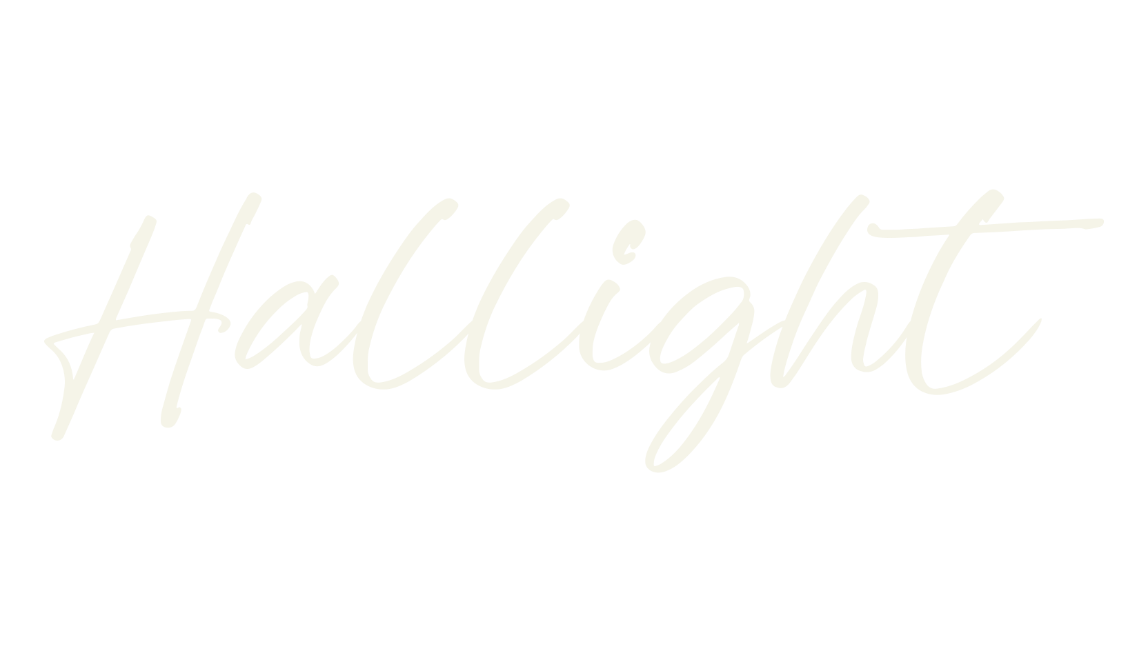 Hallight, script font preview
