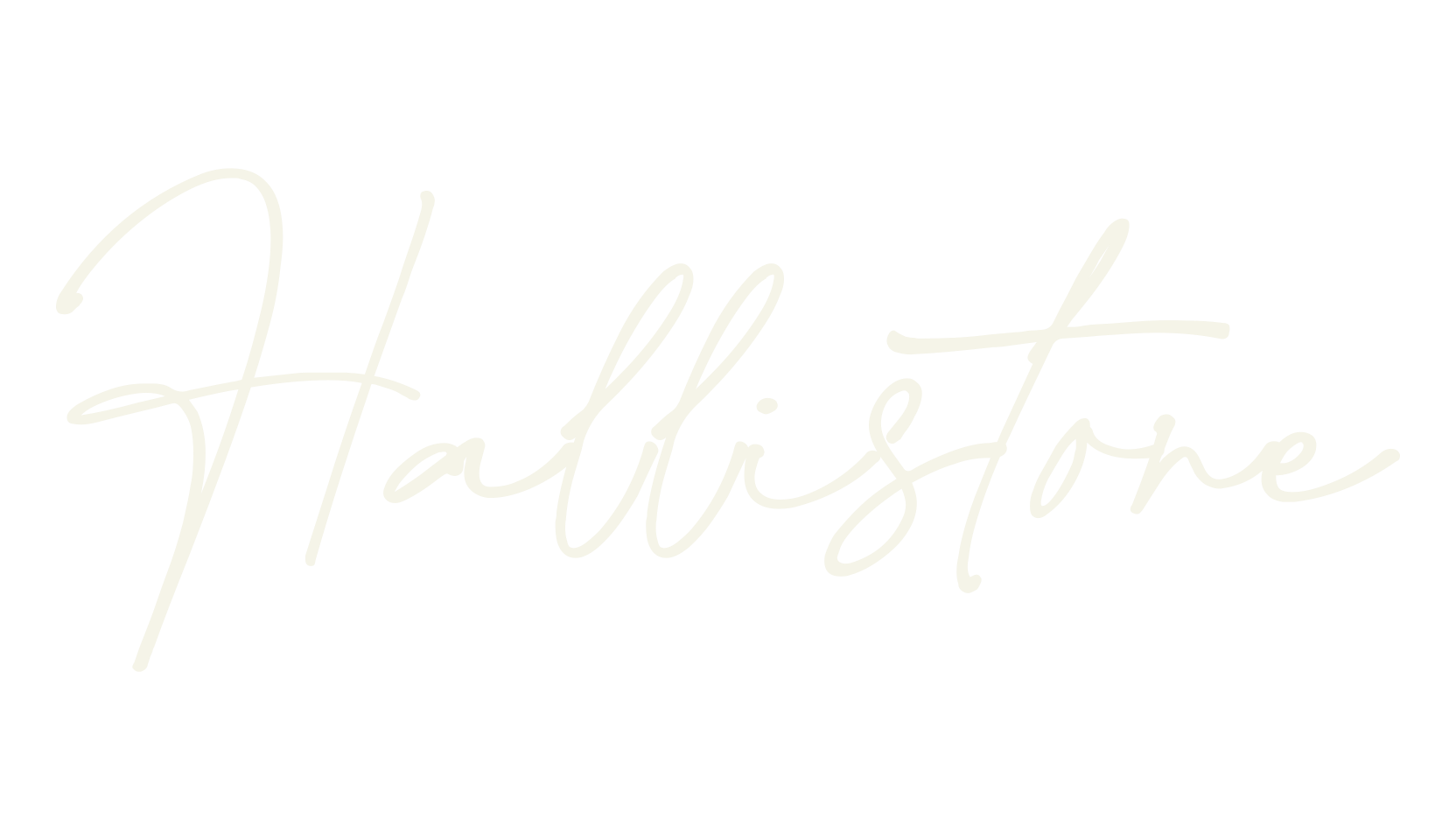 Hallistone, signature font preview