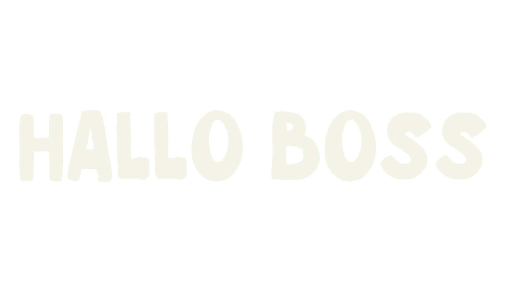 Hallo Boss, kindergarten font preview