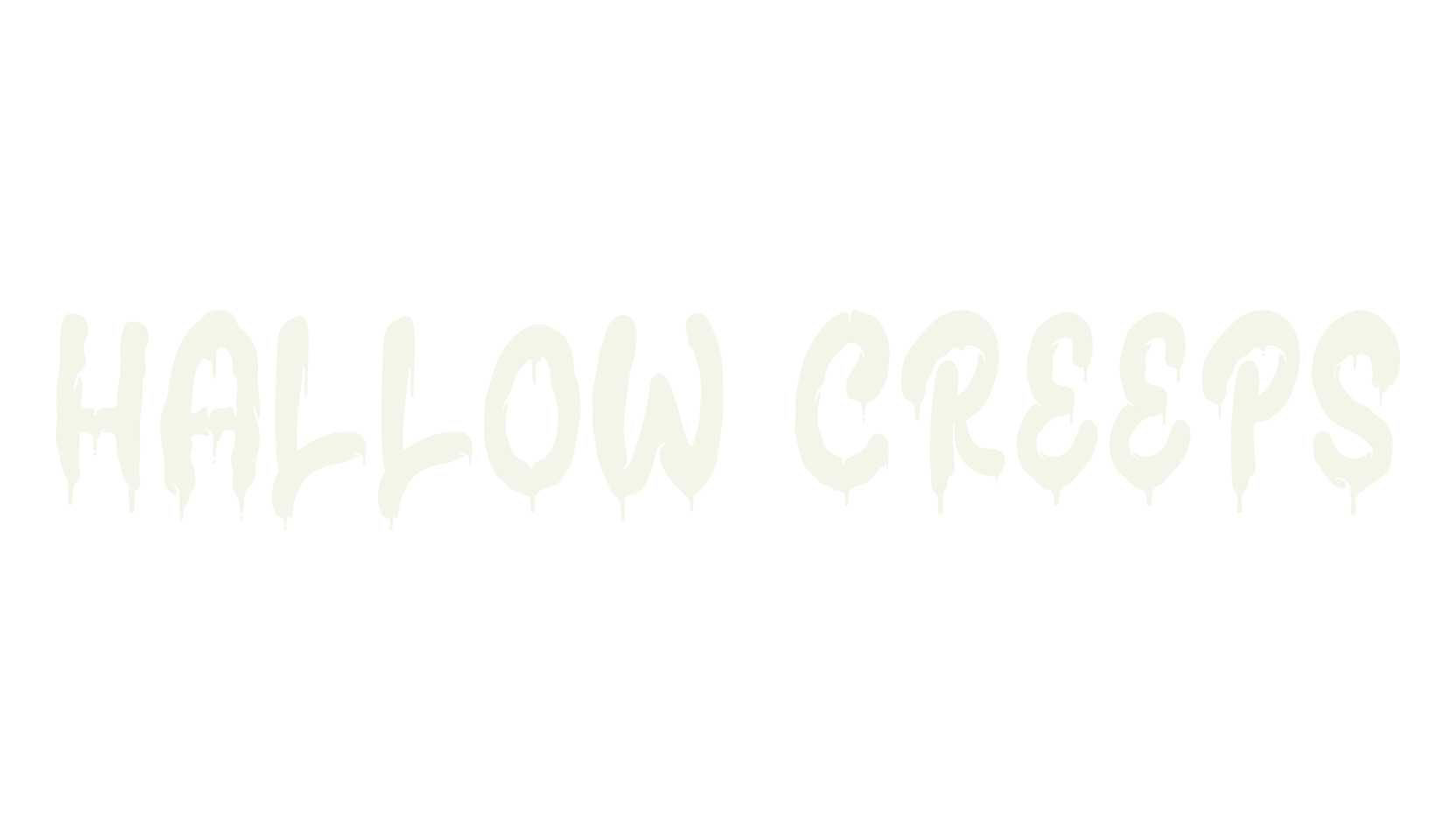 Hallow Creeps, creepy font preview