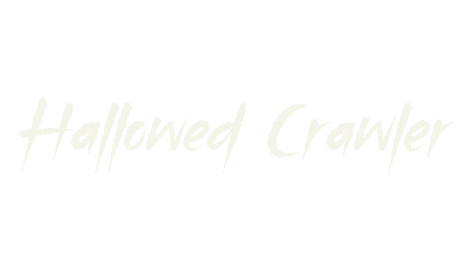 Hallowed Crawler, scary font preview