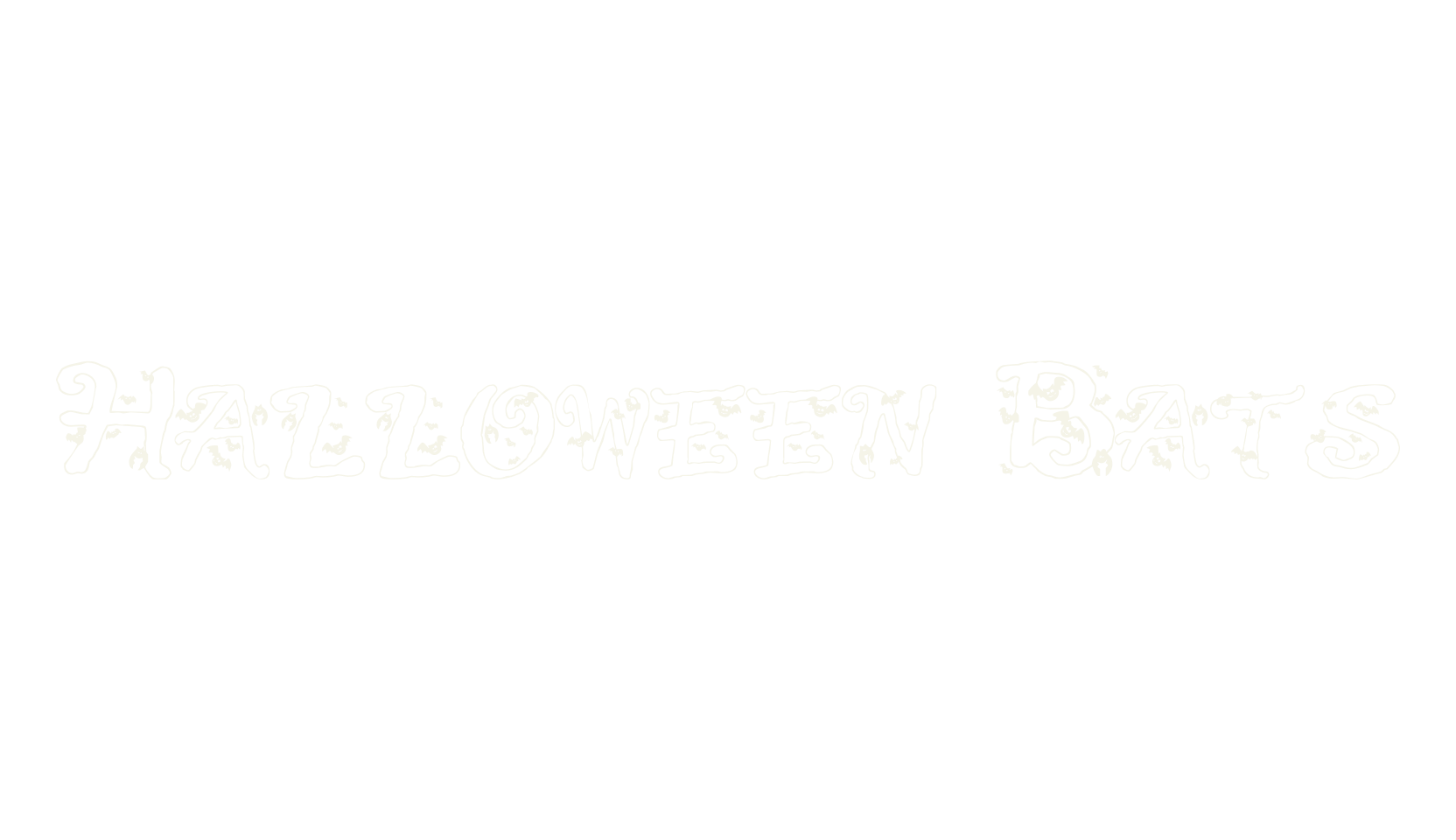 Halloween Bats, halloween font preview