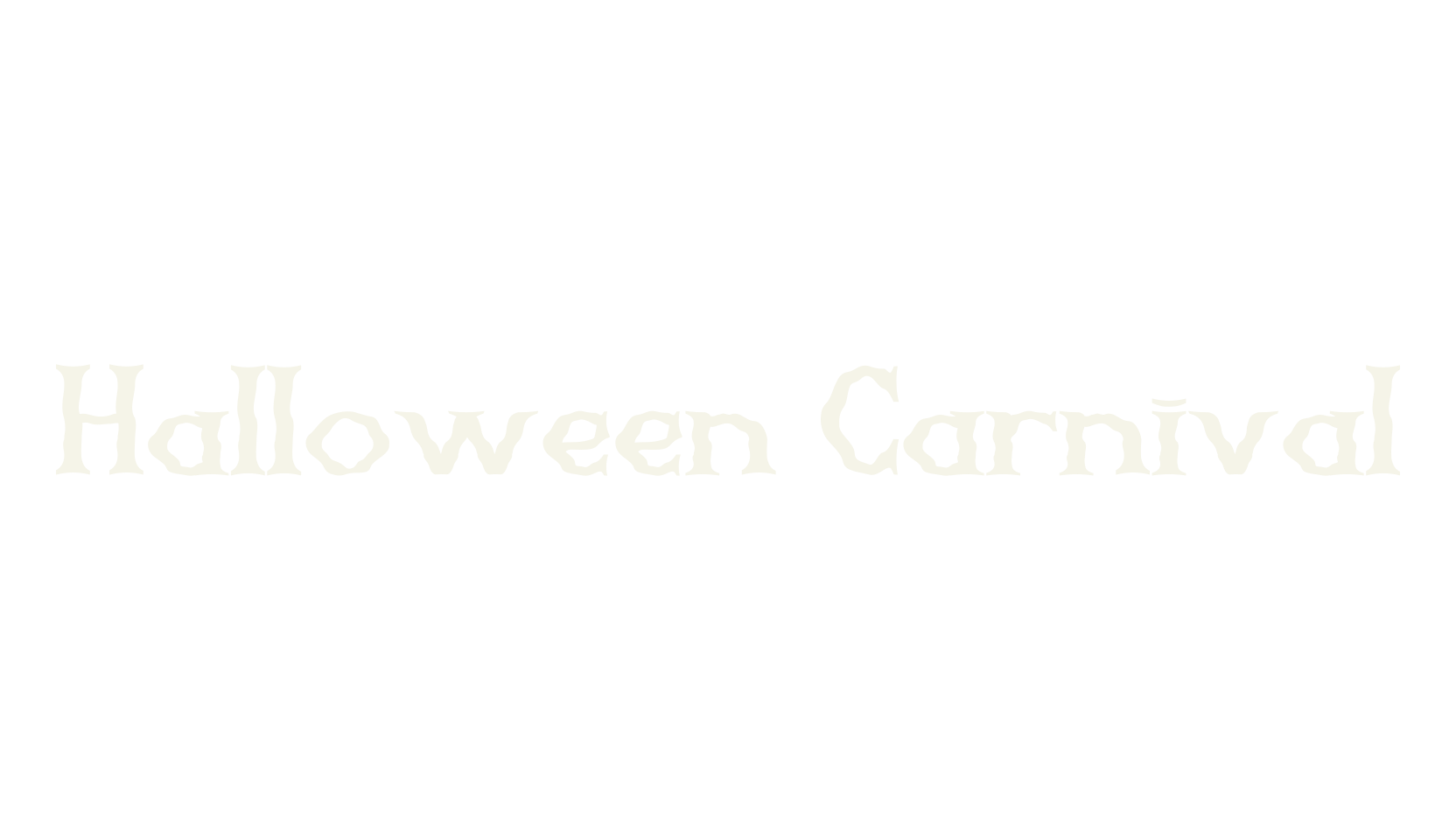 Halloween Carnival, halloween font preview