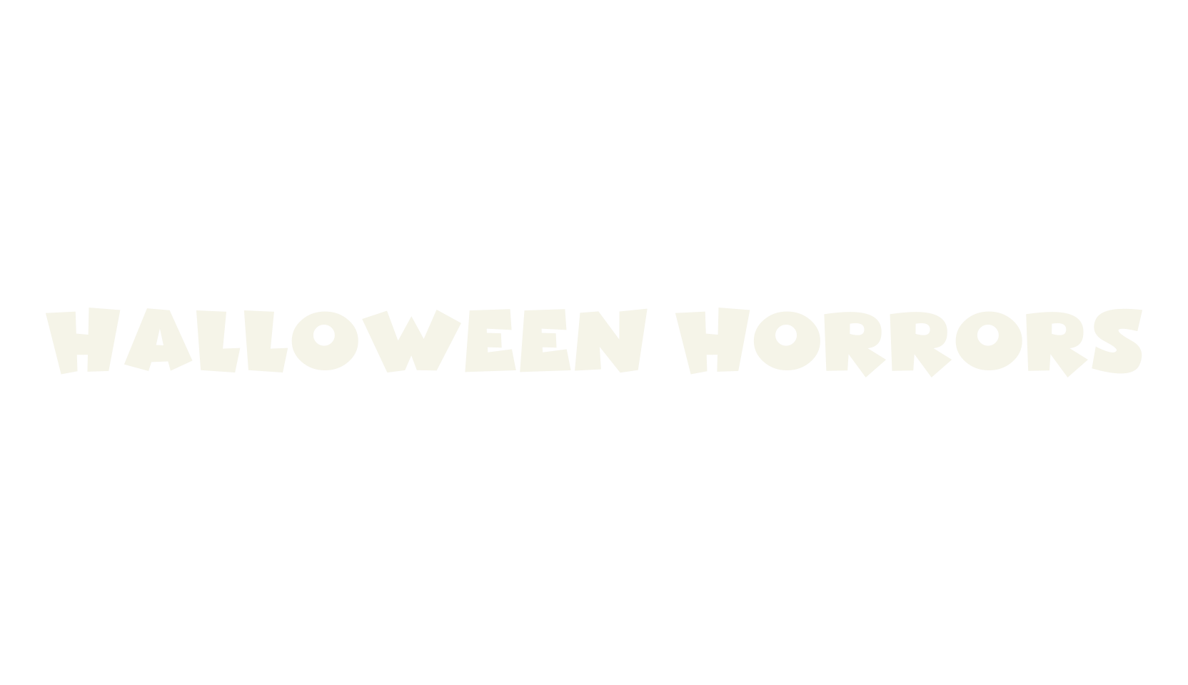 Halloween Horrors, fantasy font preview