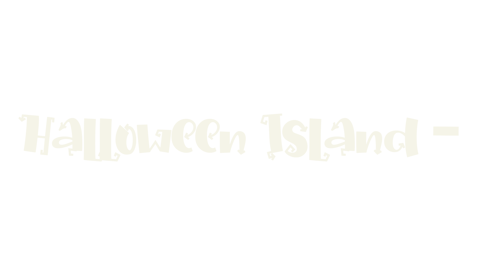 Halloween Island -, halloween font preview