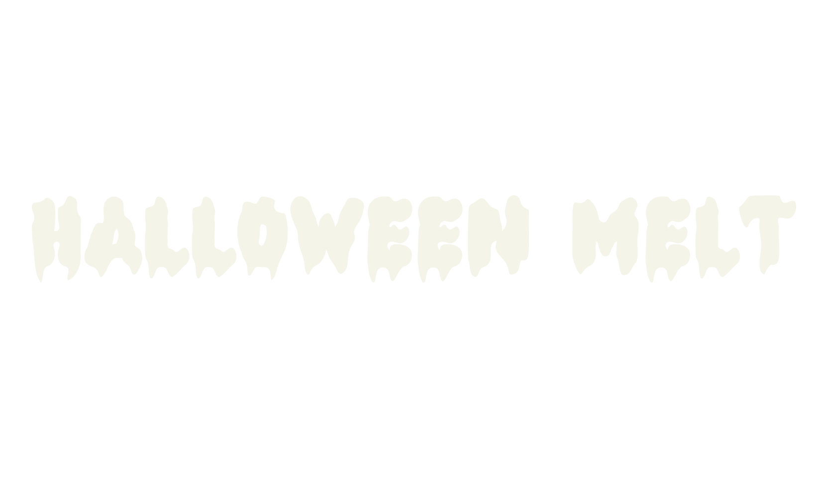 Halloween Melt, halloween font preview