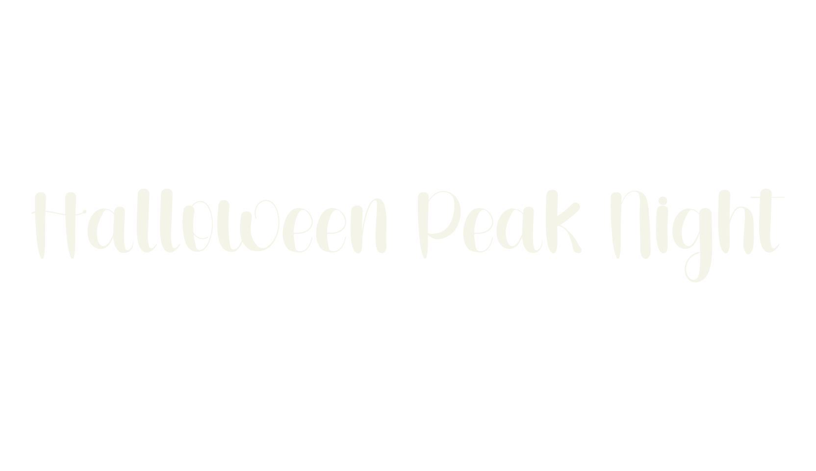 Halloween Peak Night, halloween font preview