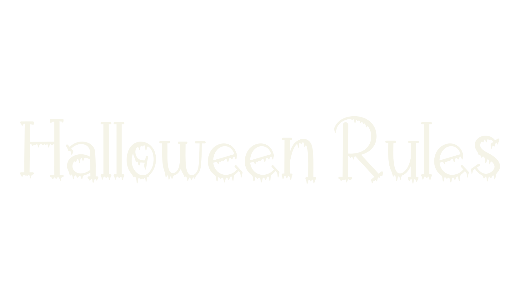 Halloween Rules, halloween font preview