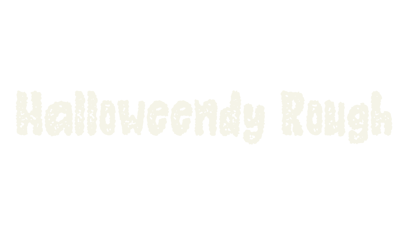 Halloweendy Rough, scary font preview