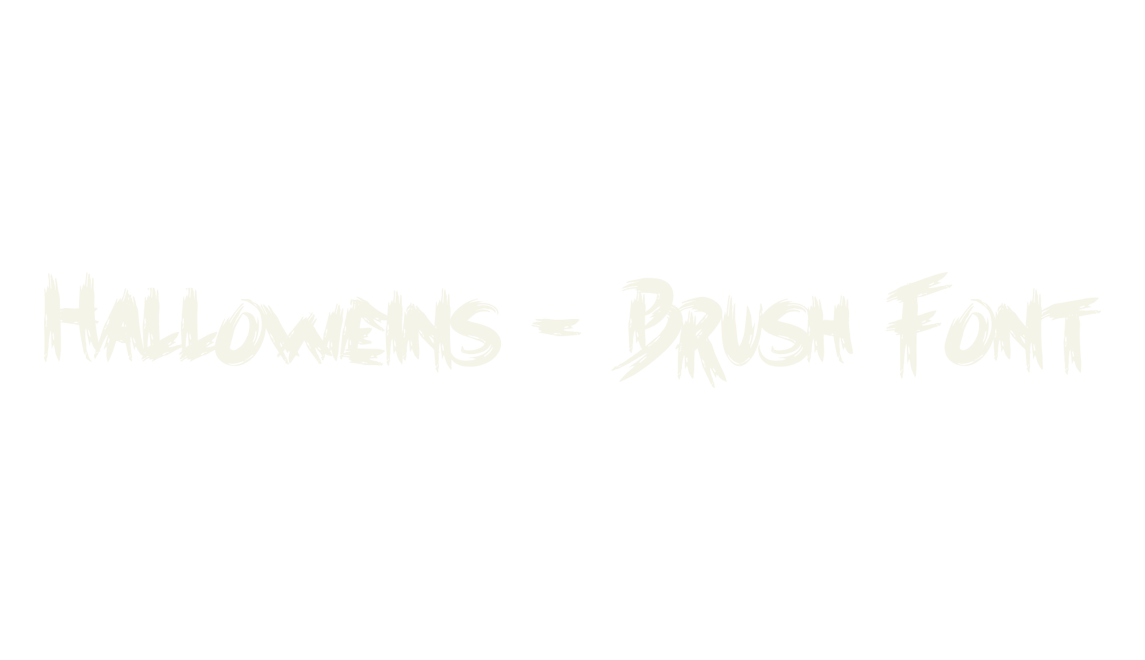 Halloweins - Brush Font, spooky font preview