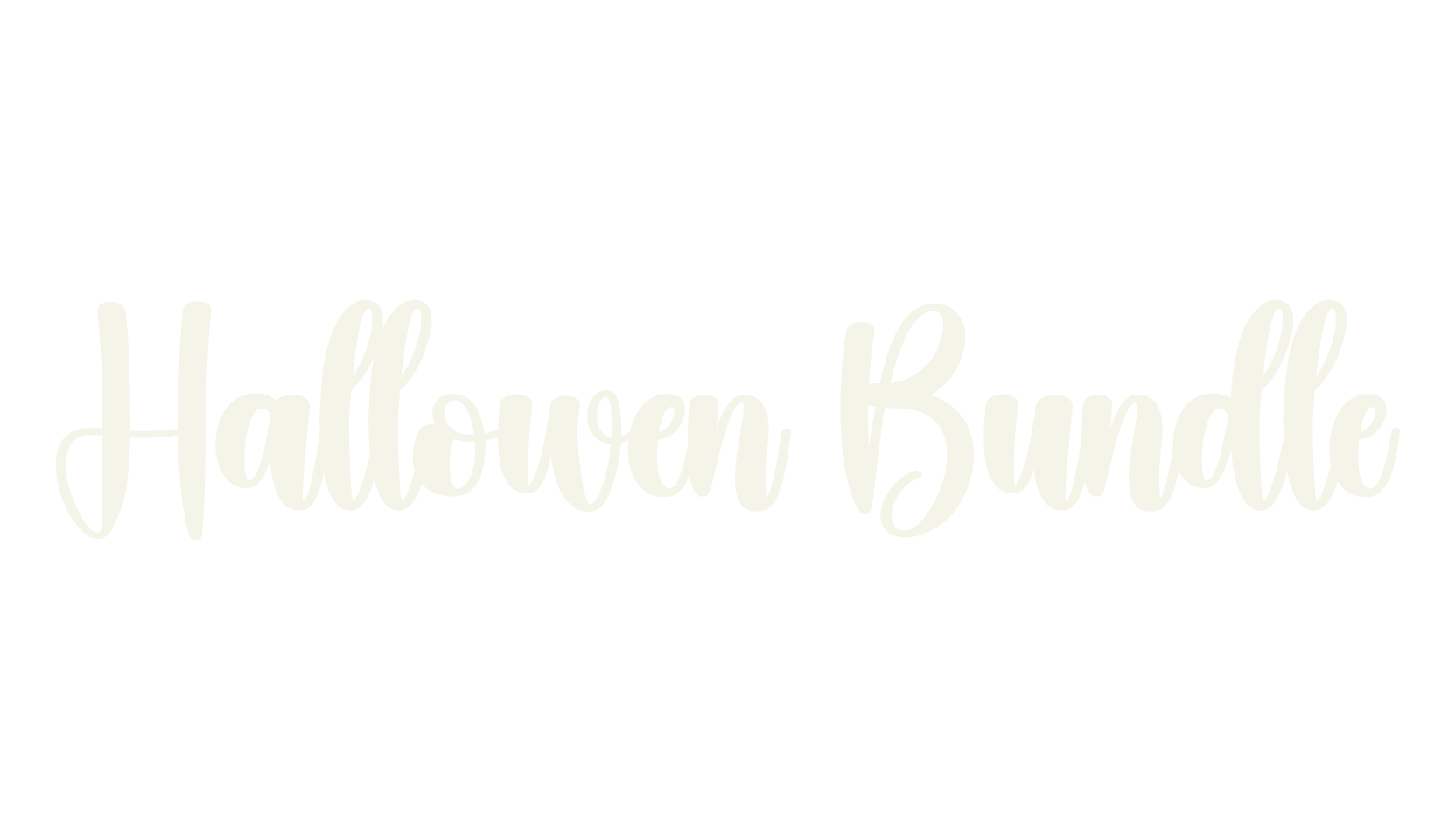 Hallowen Bundle, calligraphy font preview
