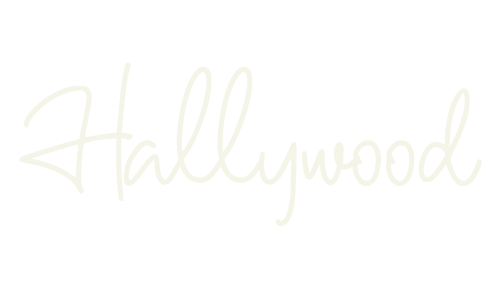 Hallywood, handwriting font preview