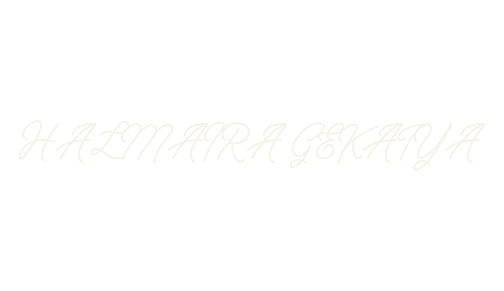 HALMAIRA GEKATYA, script font preview