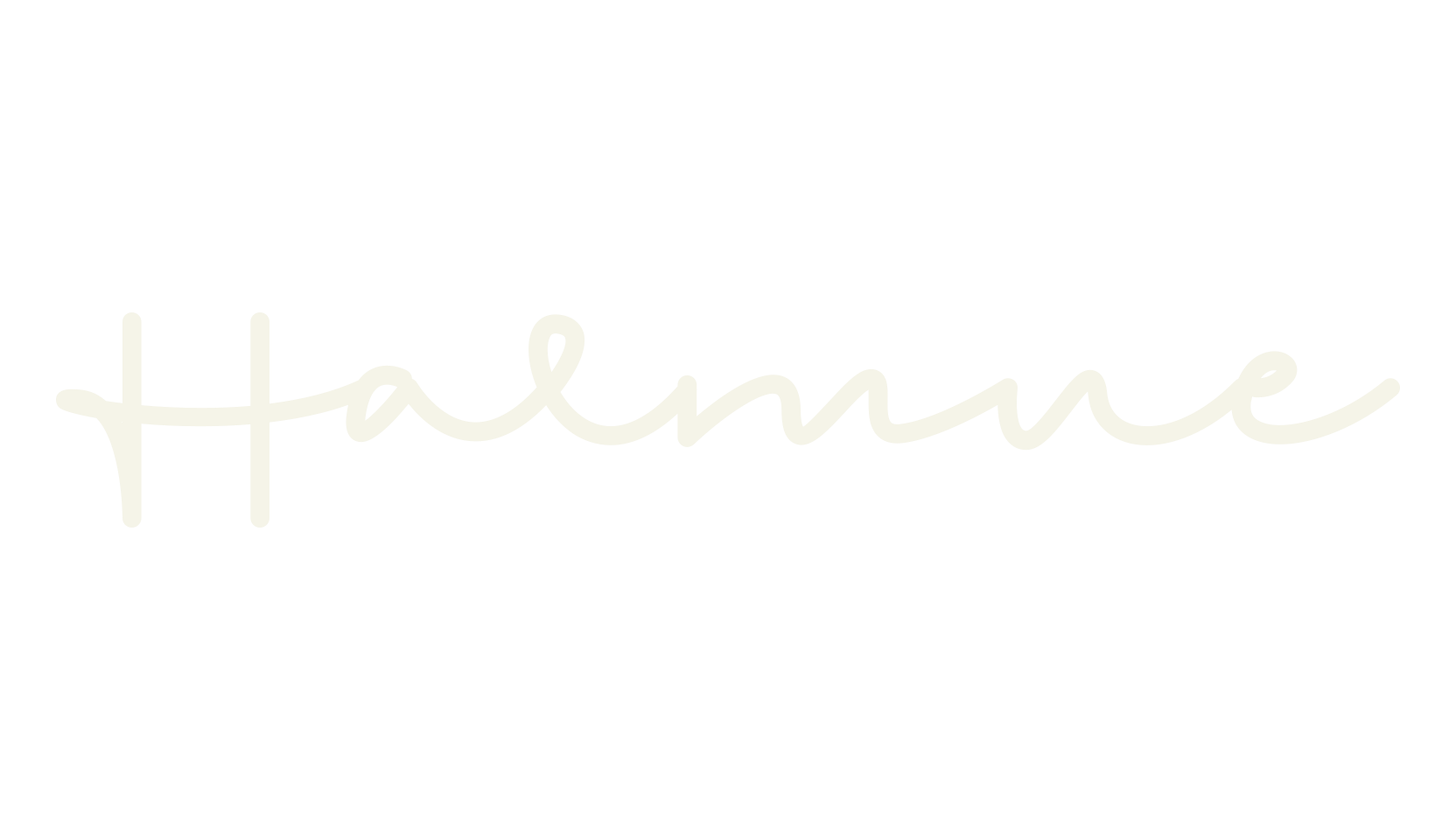 Halmue, cursive font preview
