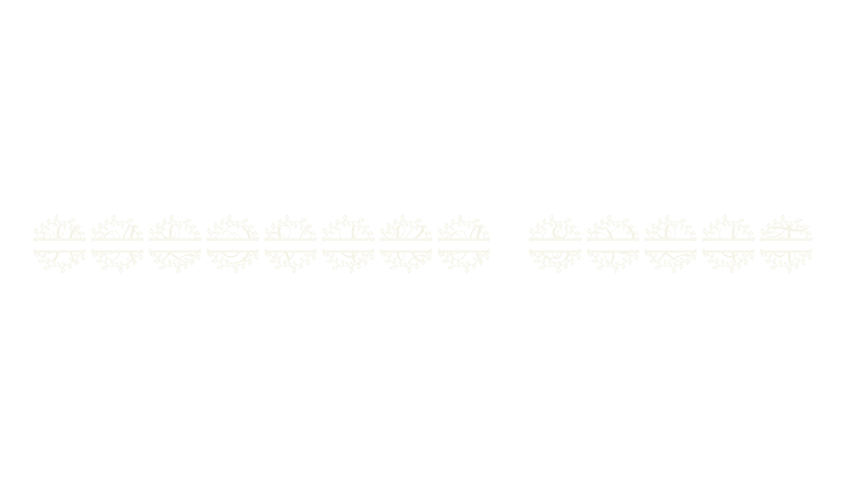 Halovira Split, monogram font preview