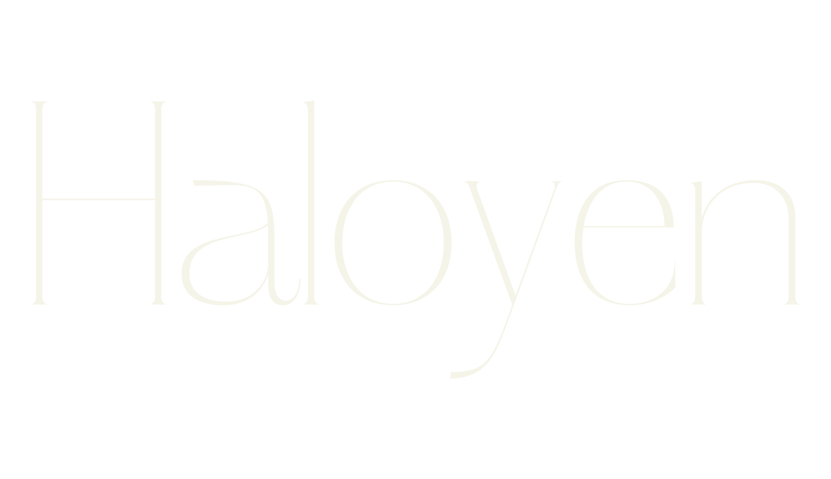 Haloyen, serif font preview