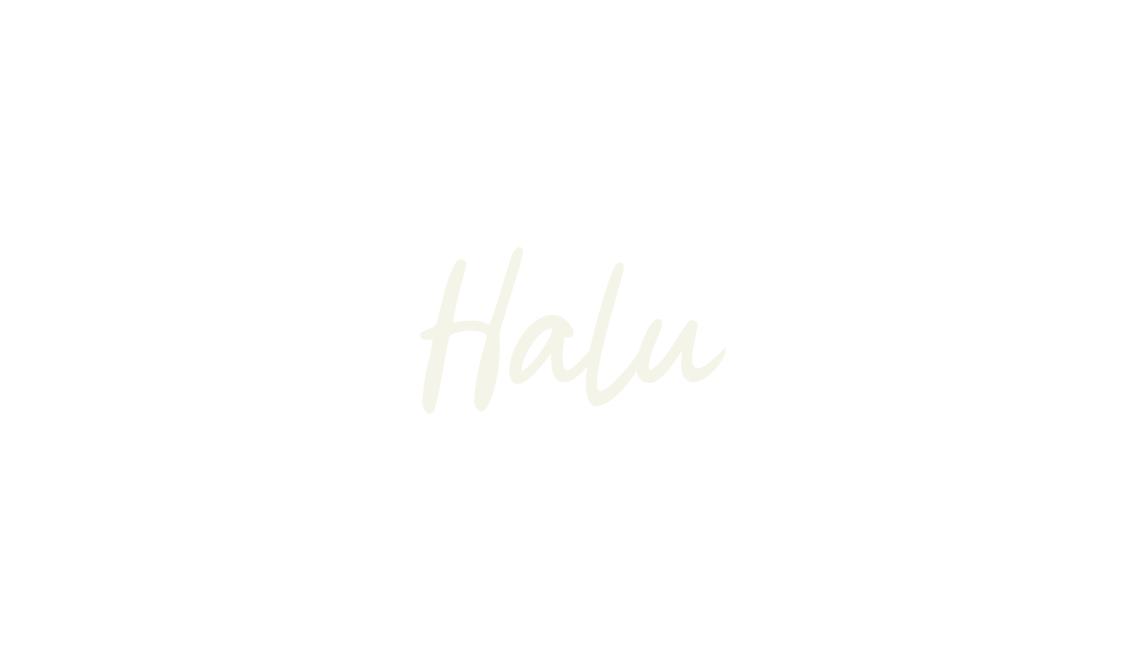 Halu, handwritten font preview