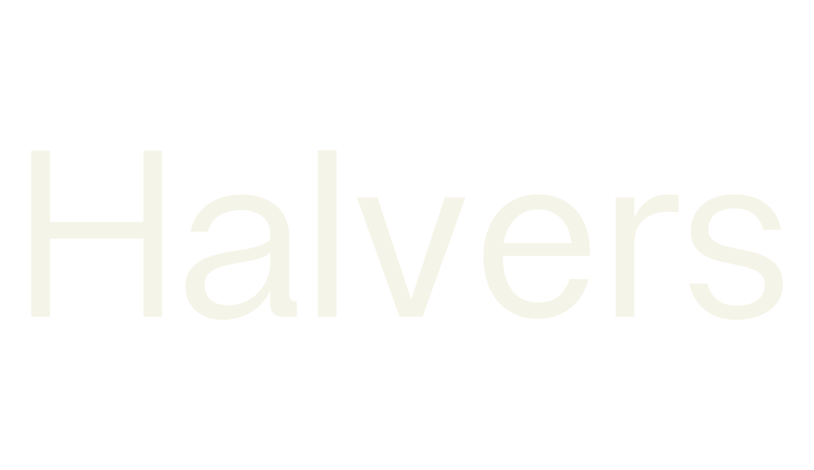 Halvers, custom font preview