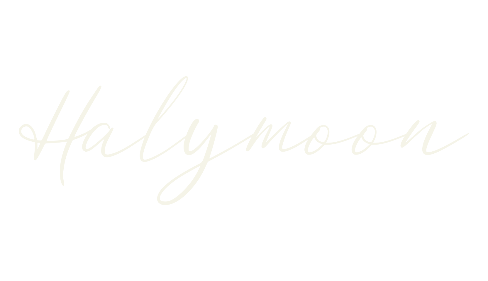 Halymoon, handwritten font preview