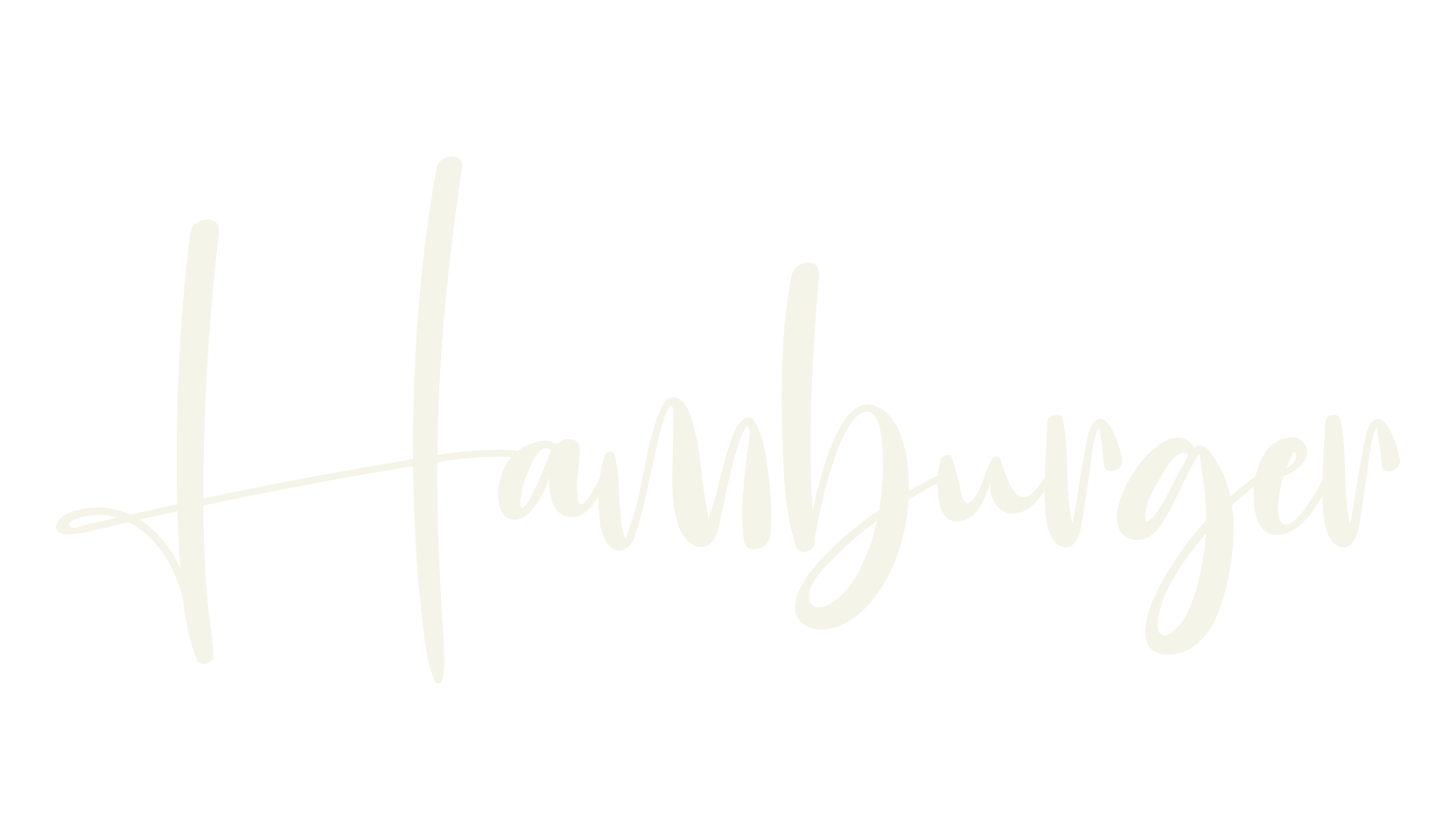 Hamburger, handwriting font preview