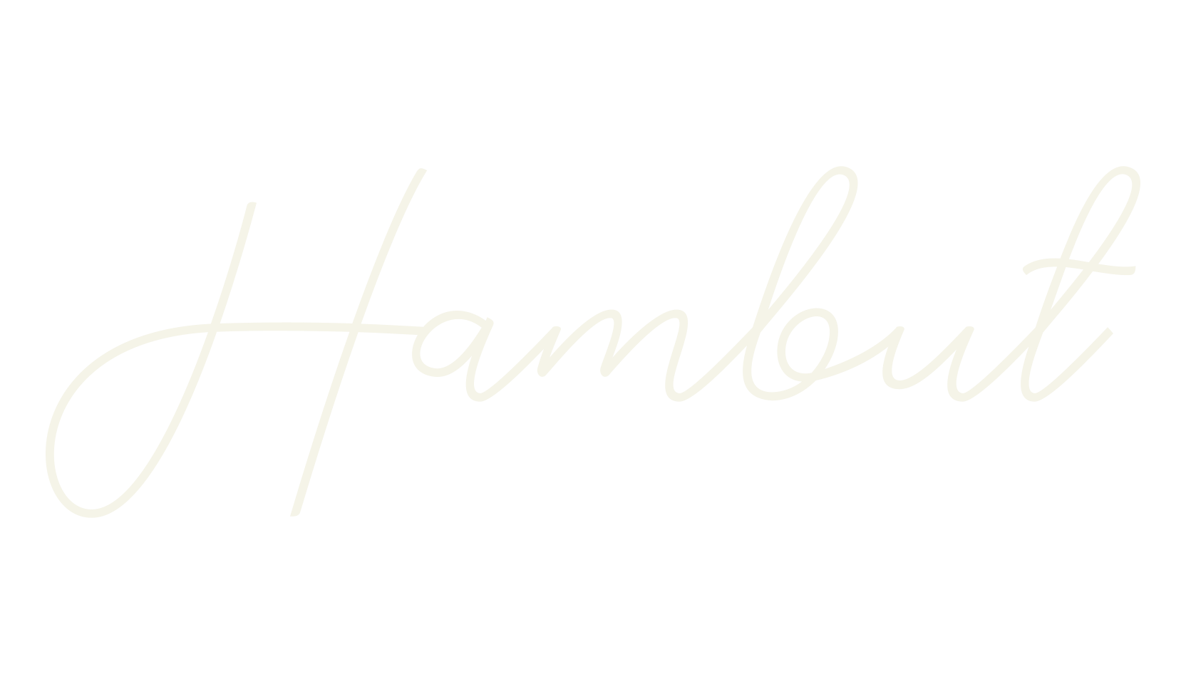 Hambut, banner font preview