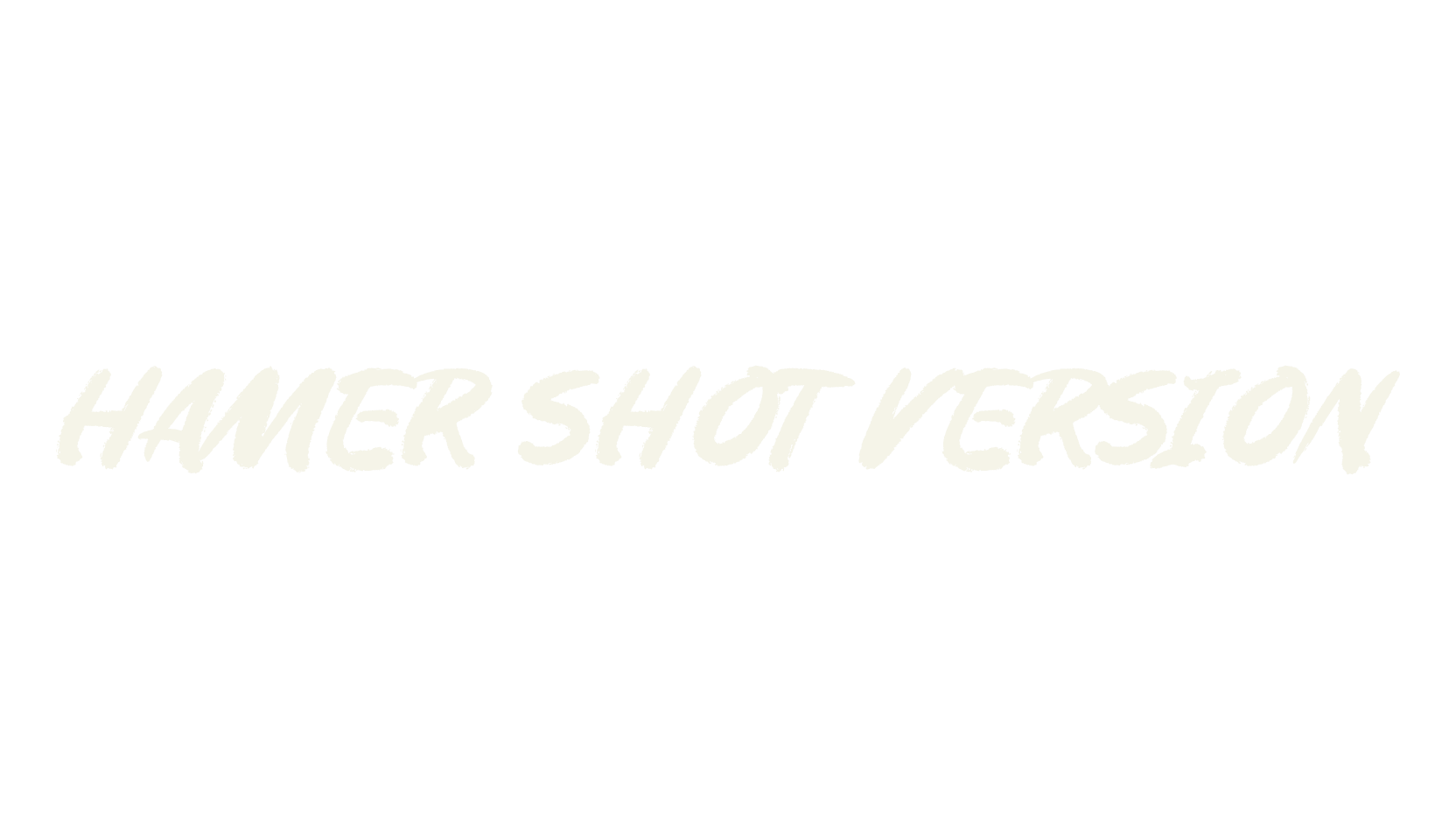 Hamer Shot VERSION, script font preview