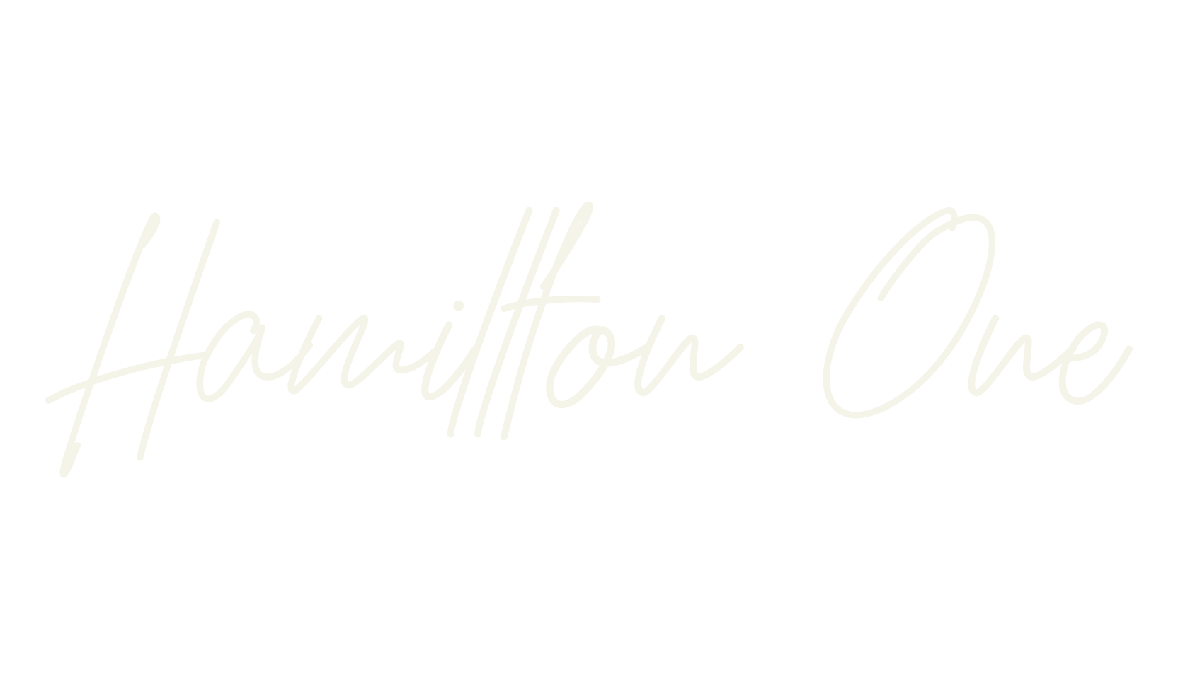 Hamillton One, display font preview
