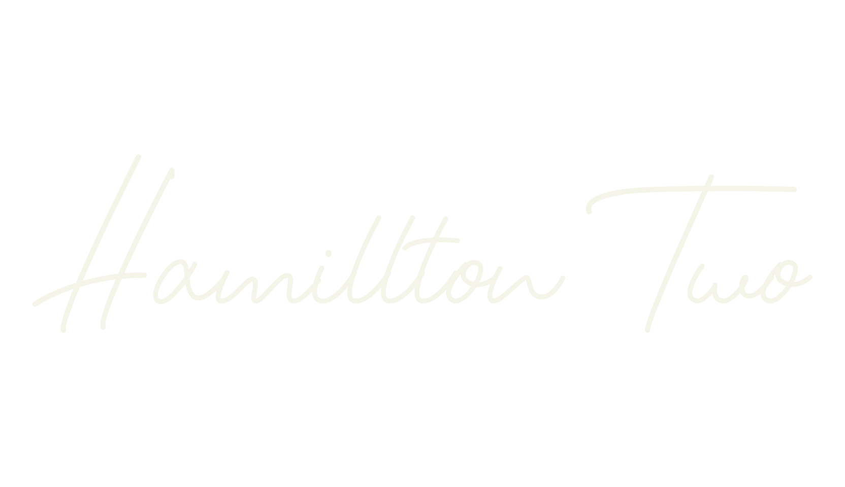 Hamillton Two, signature font preview