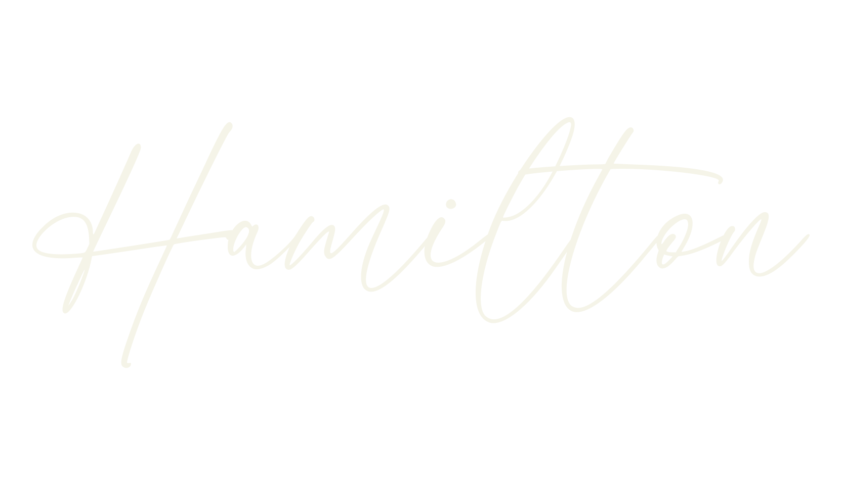 Hamilton, calligraphy font preview