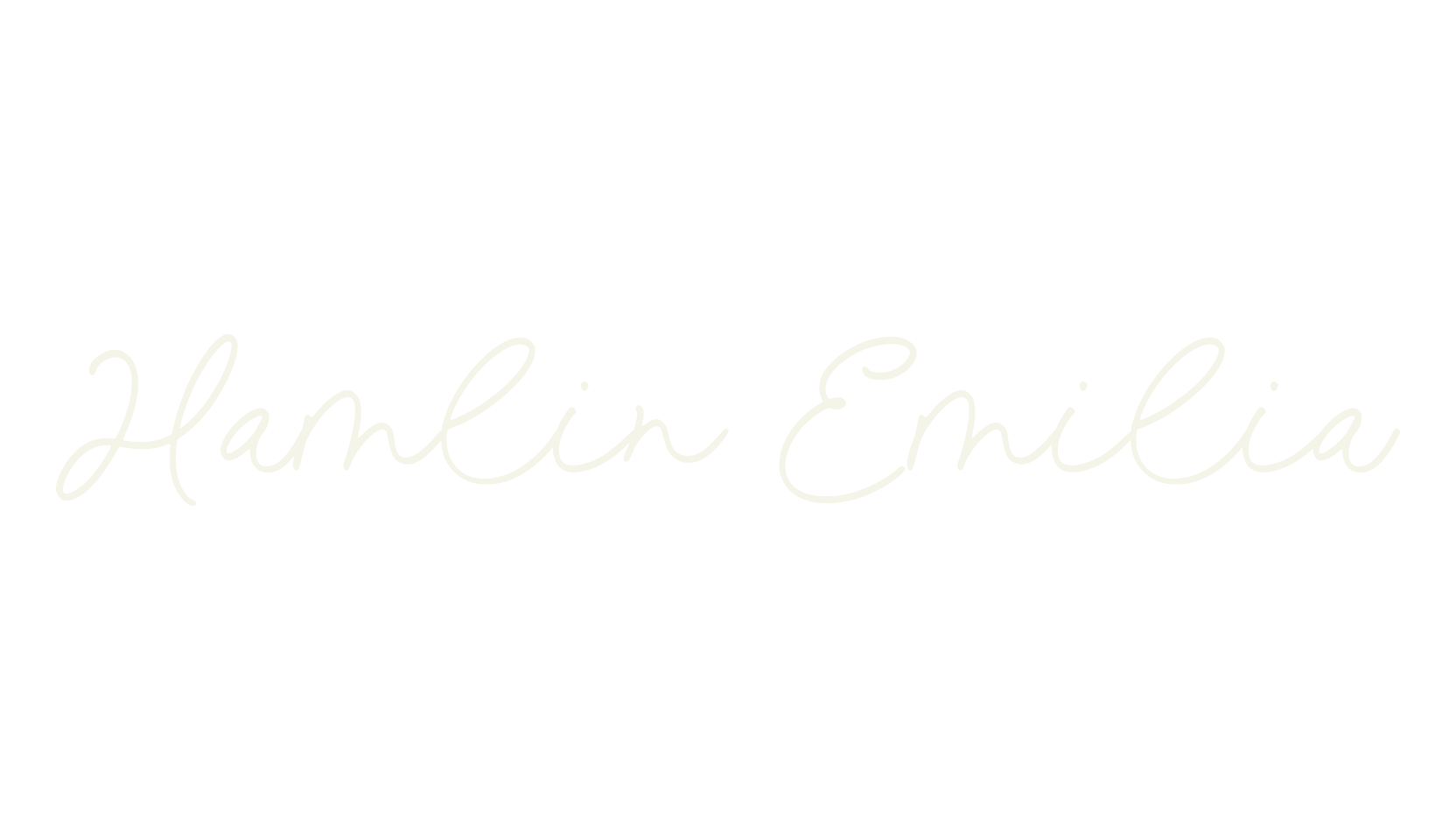 Hamlin Emilia, script font preview