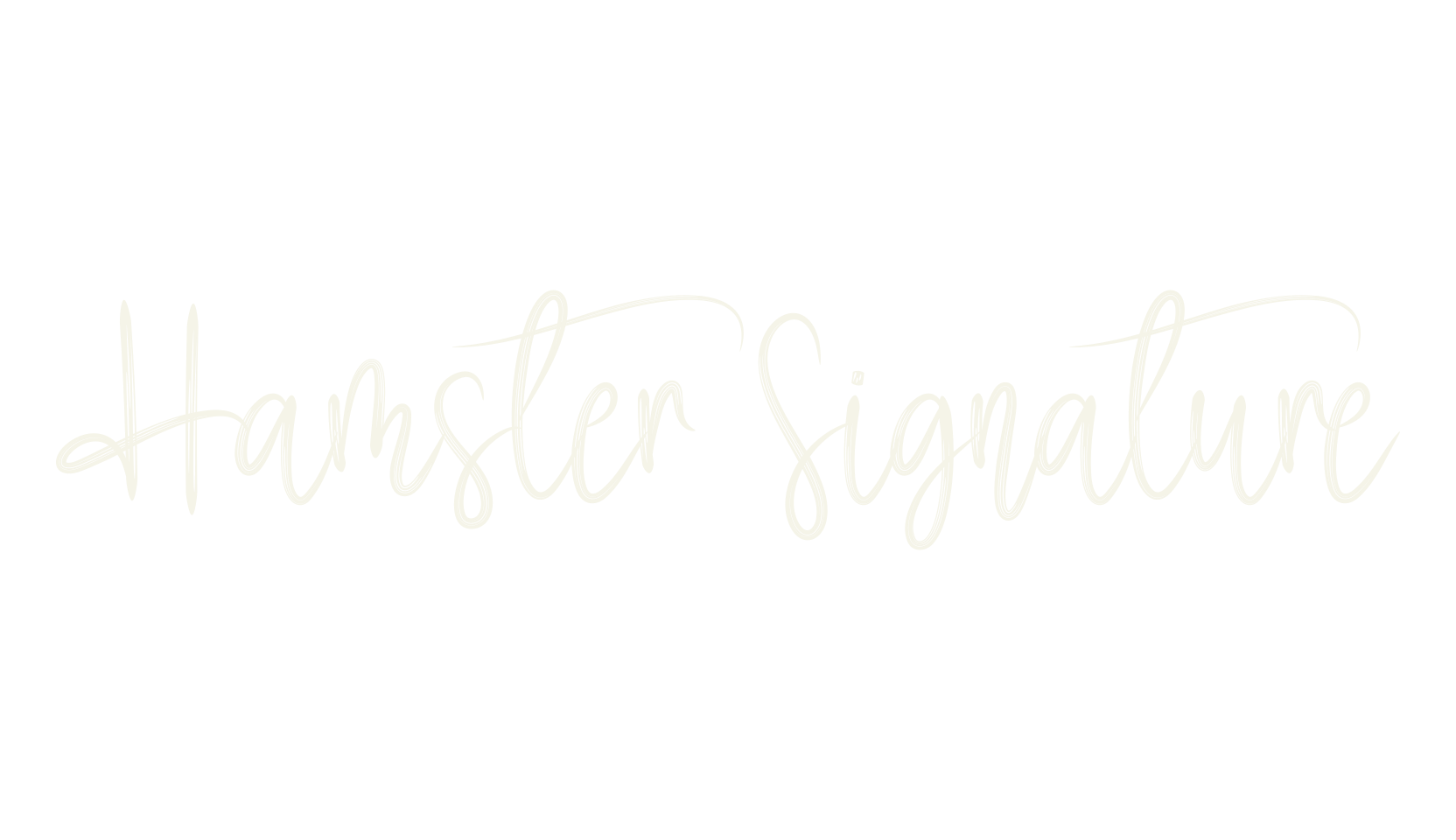 Hamster Signature, cursive font preview