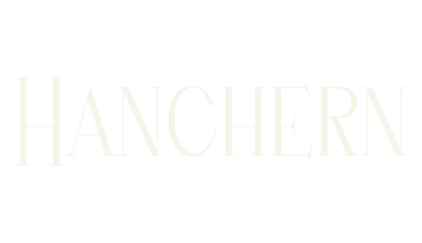 Hanchern, serif font preview