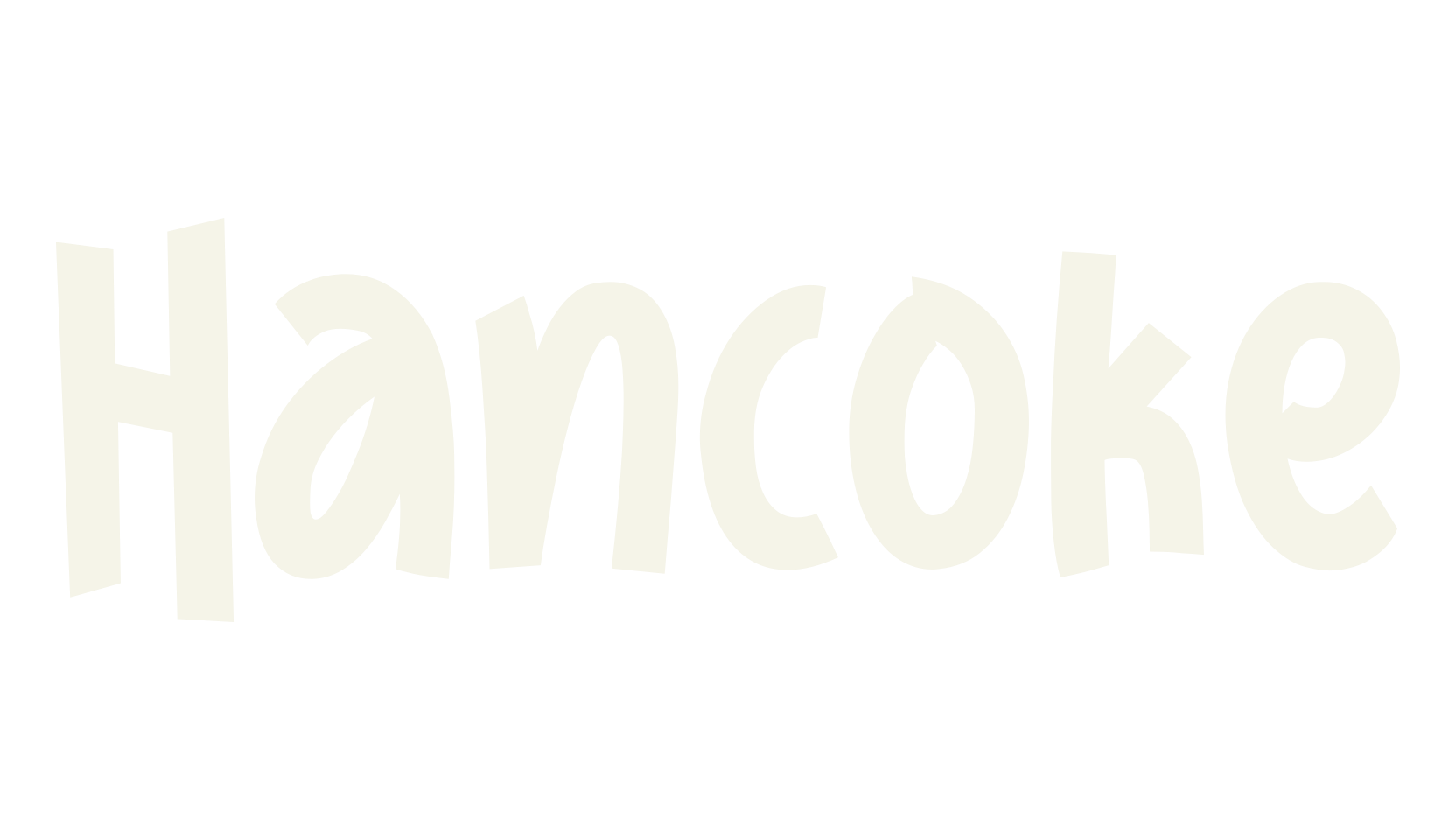 Hancoke, fashion script font preview