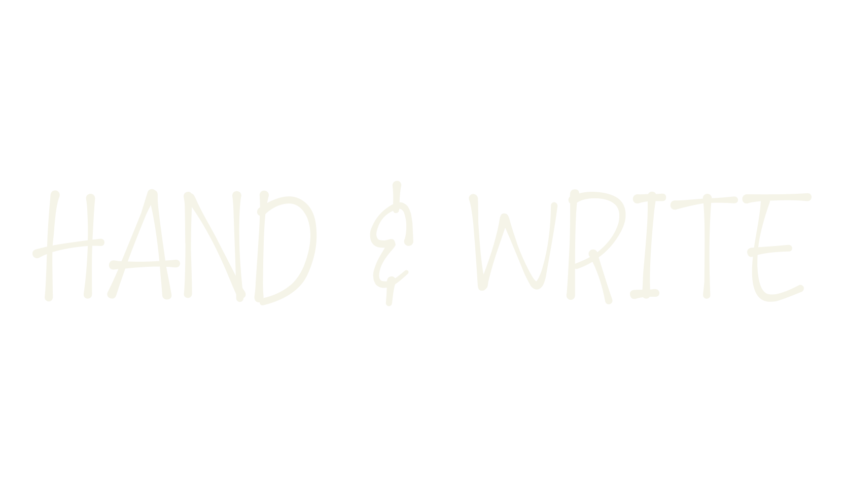 HAND & WRITE, handwriting font preview