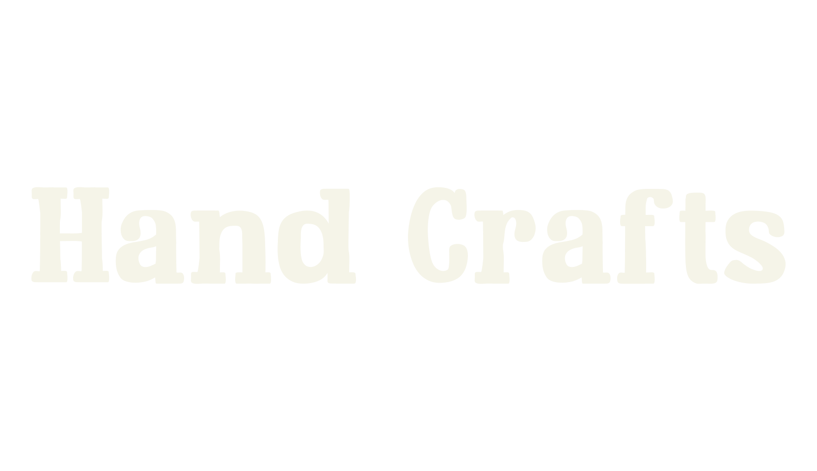 Hand Crafts, handwriting font preview