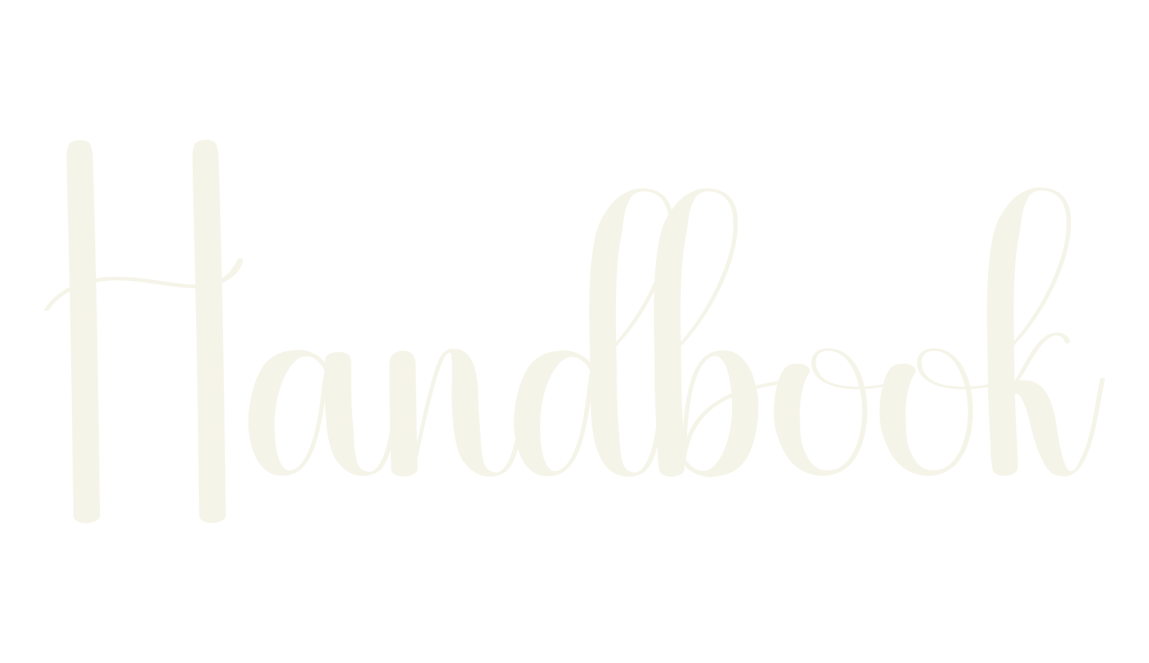 Handbook, fashion script font preview