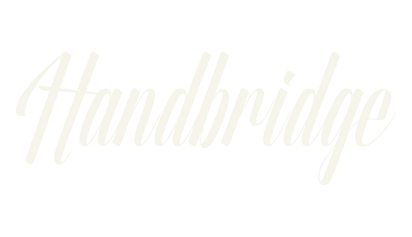 Handbridge, fashion script font preview