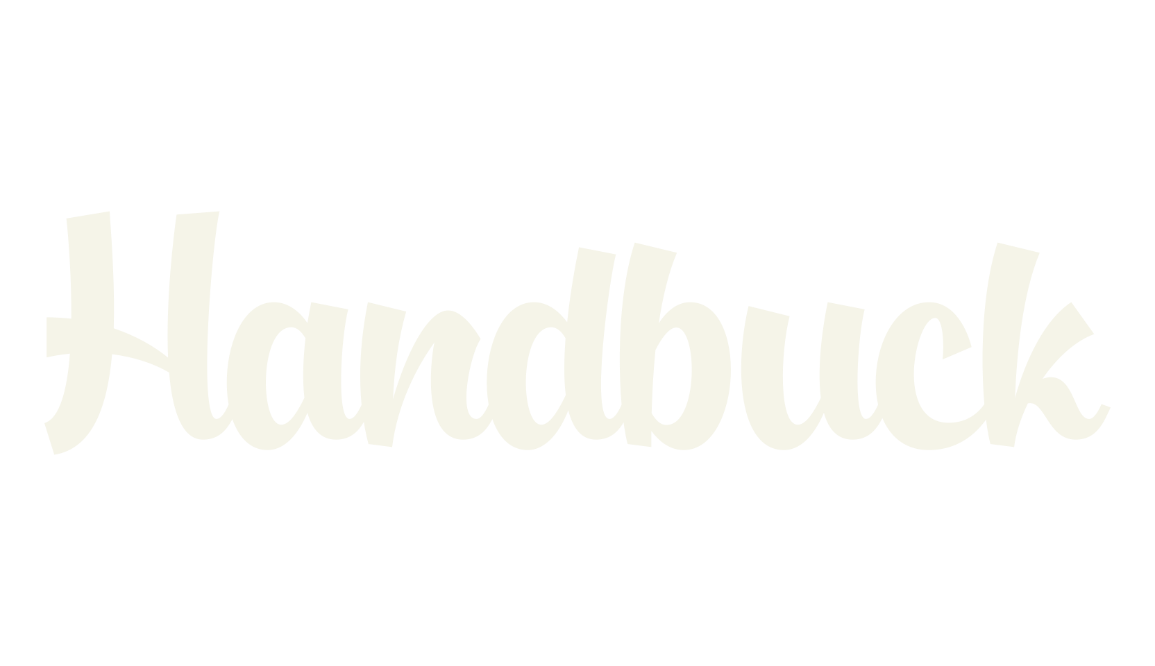 Handbuck, stylish font preview
