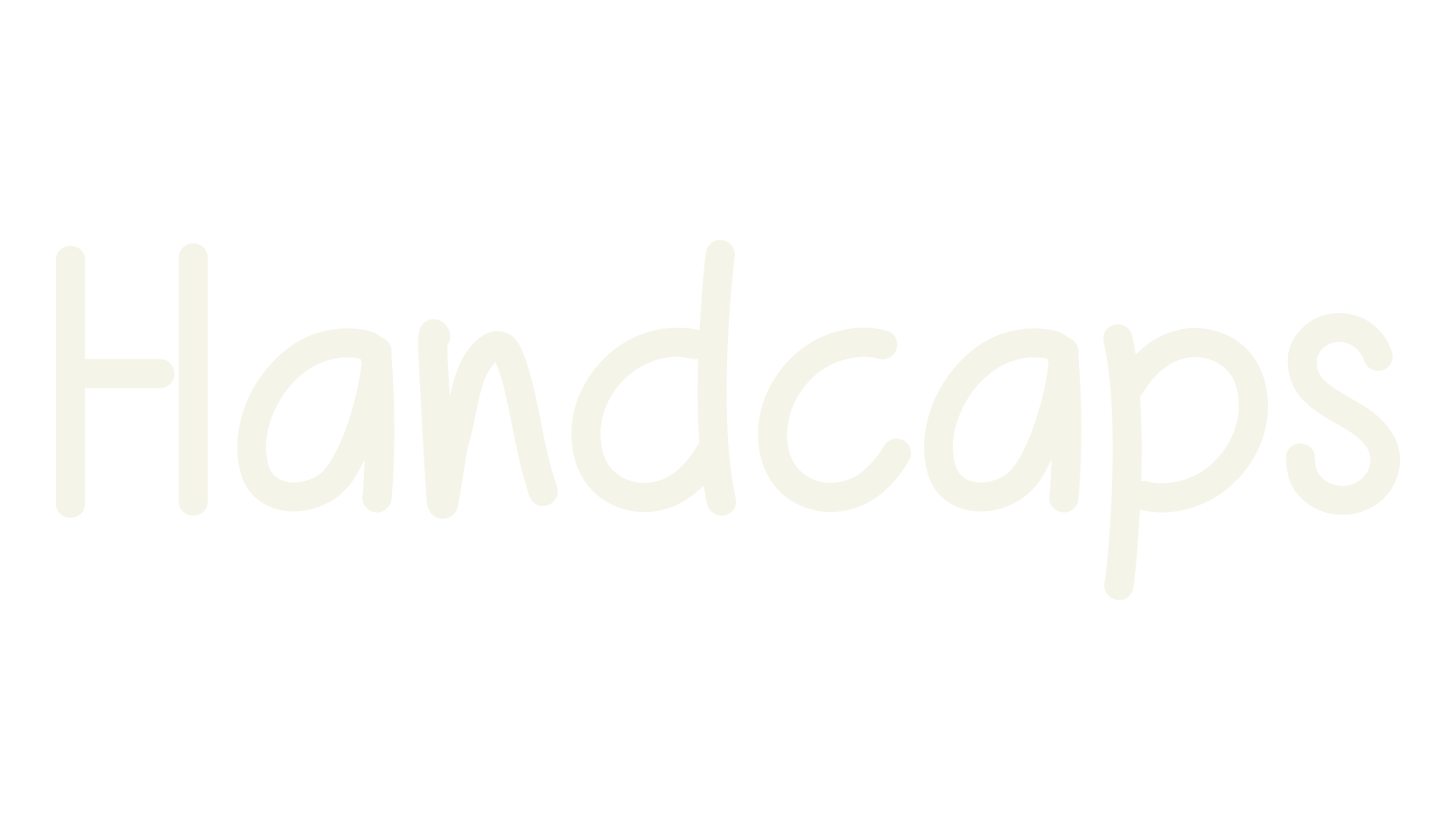Handcaps, children font preview