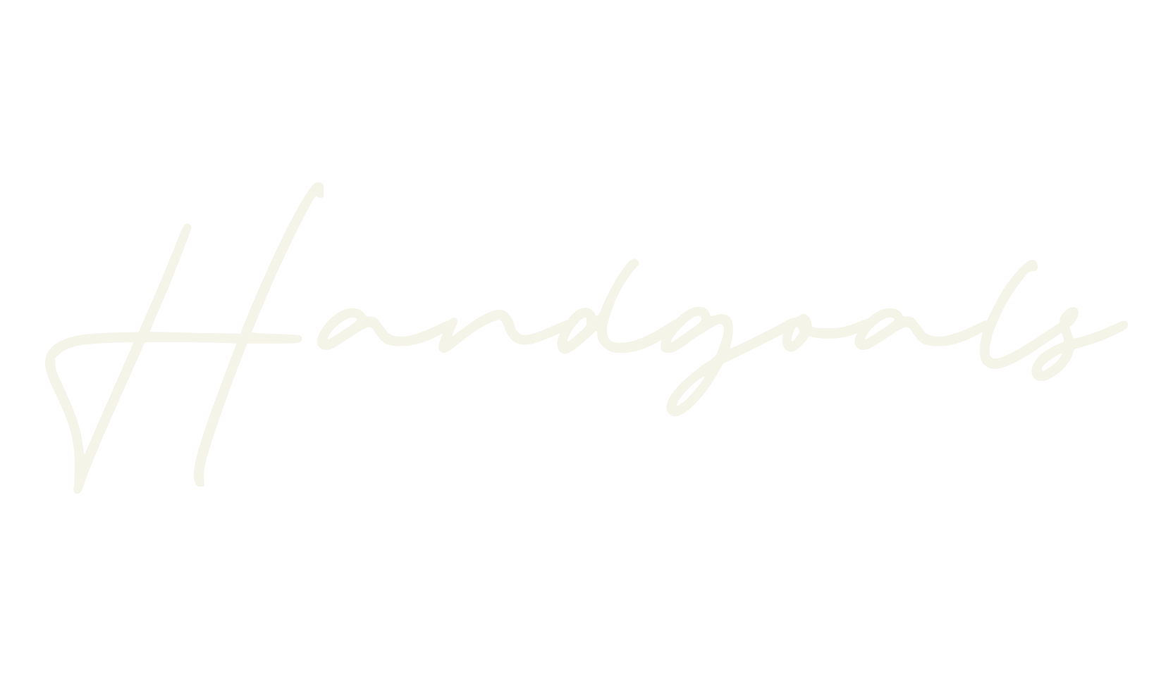 Handgoals, cursive font preview