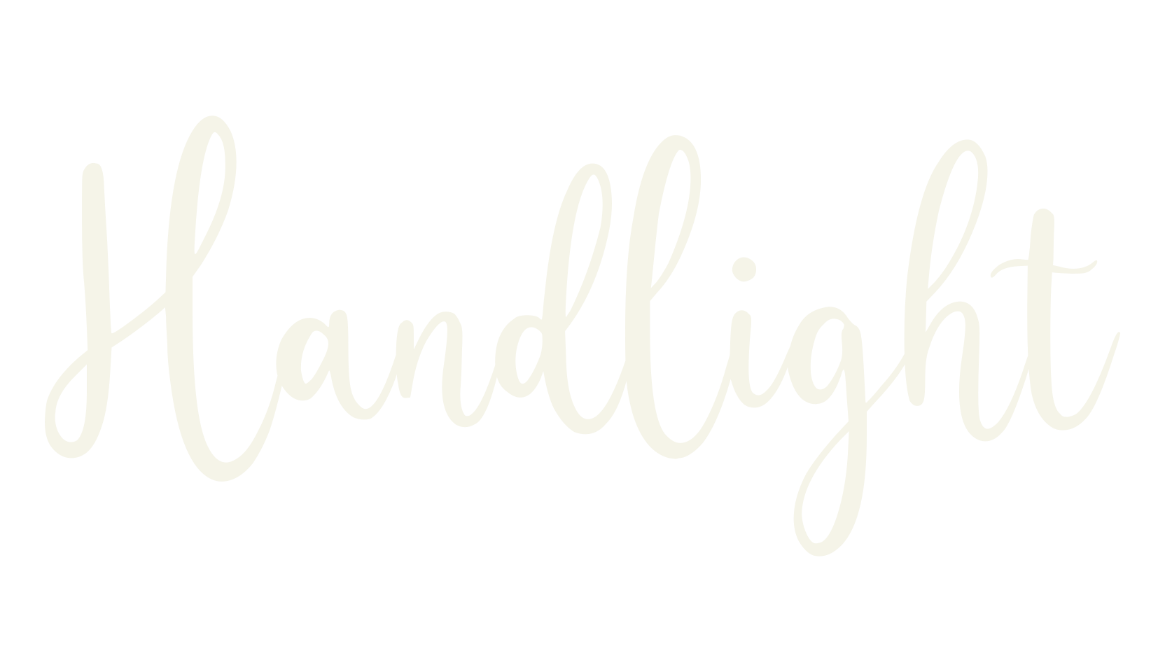 Handlight, fancy font preview