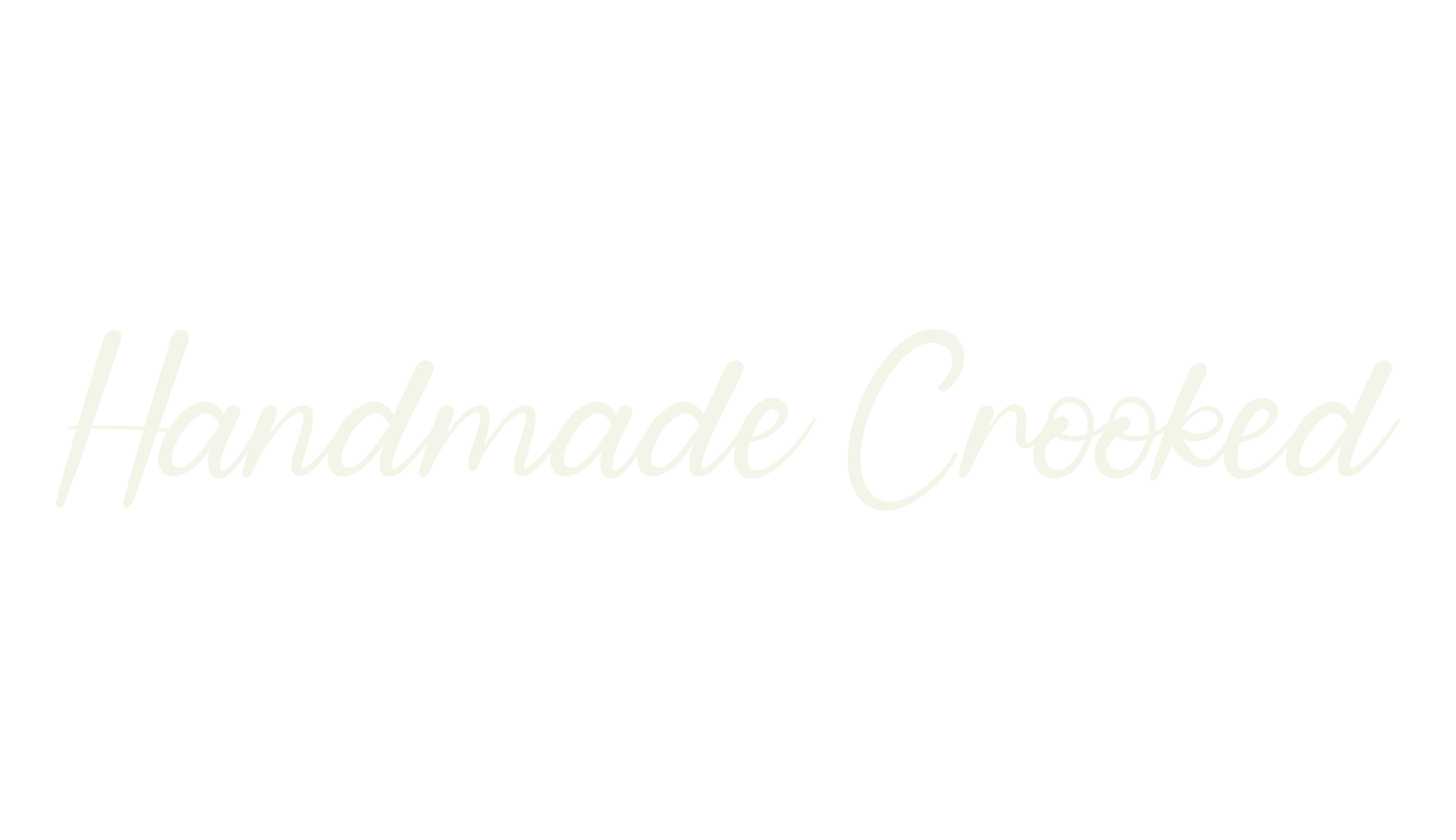 Handmade Crooked, calligraphy font preview