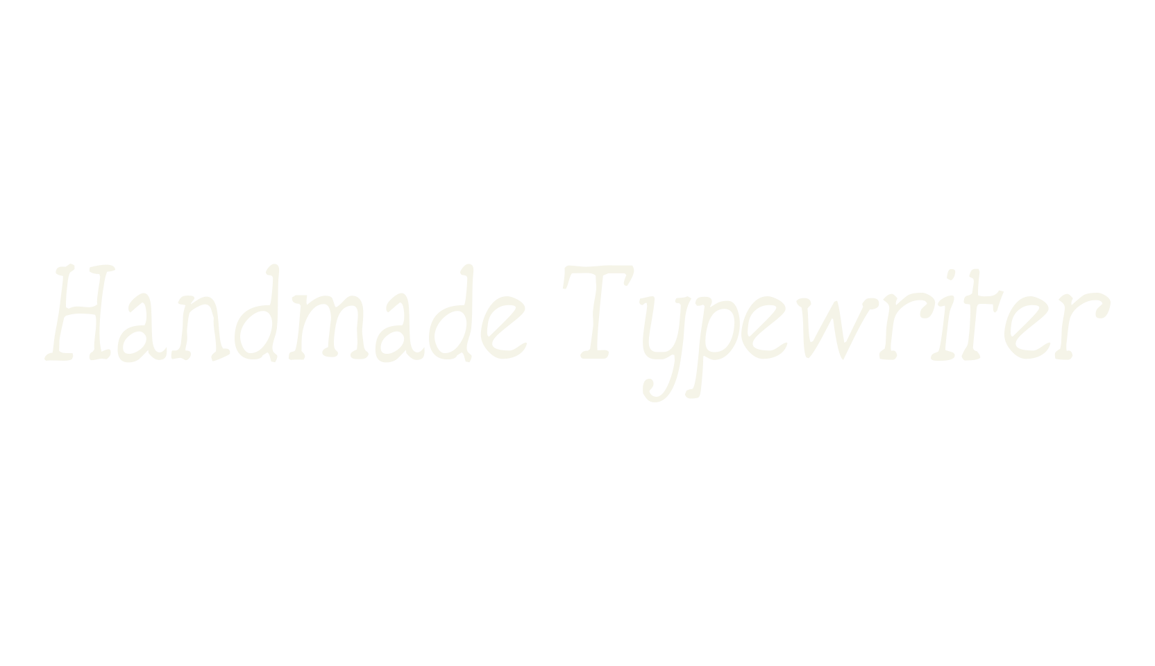 Handmade Typewriter, handwritten font preview