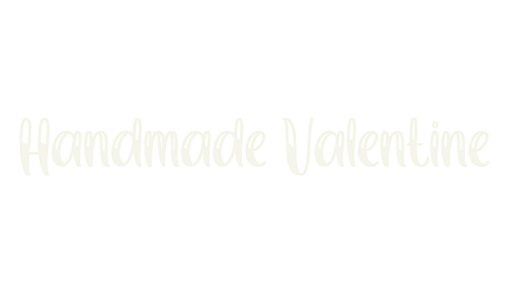 Handmade Valentine, modern font preview