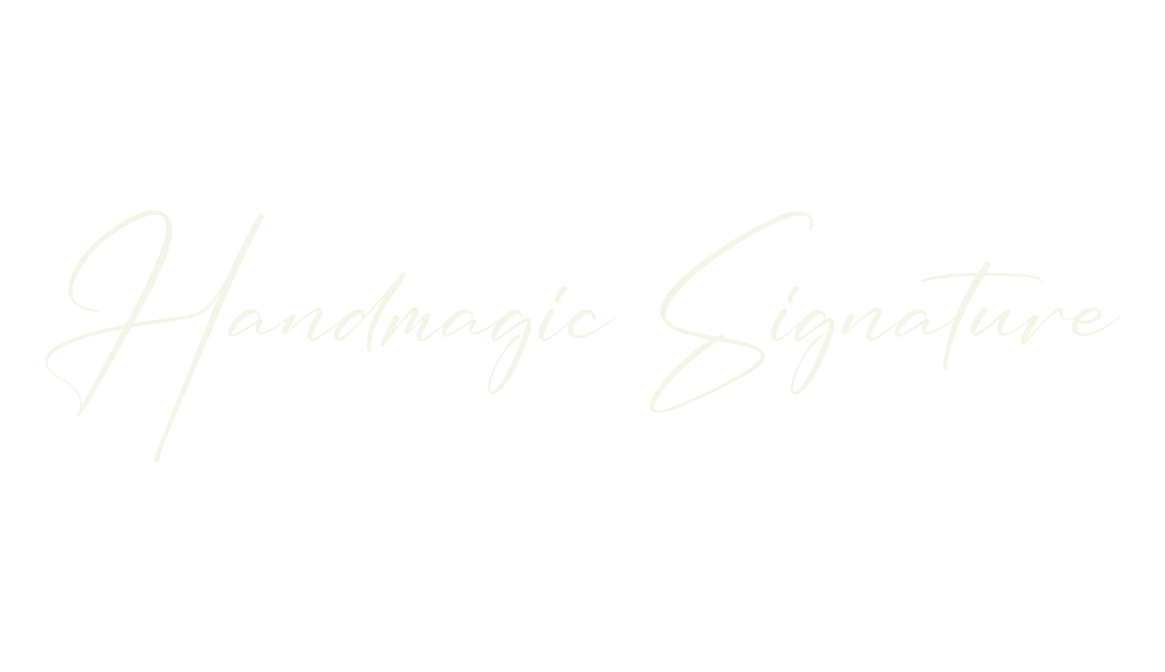 Handmagic Signature, script font preview