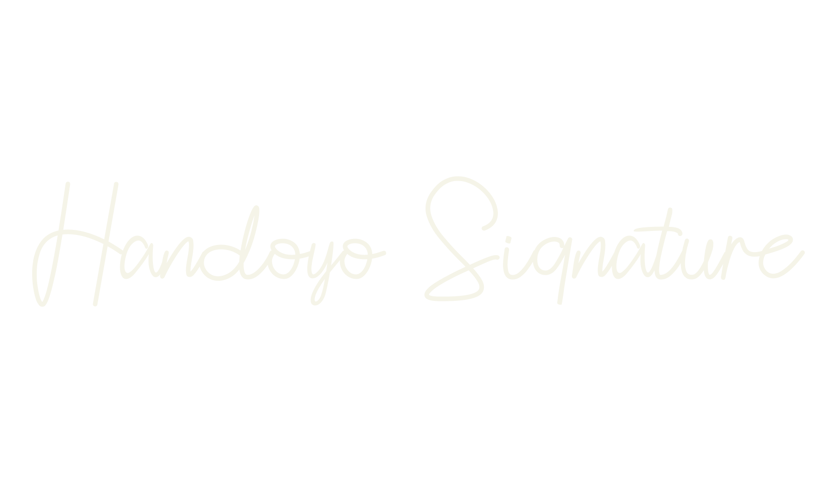 Handoyo Signature, fashion sign font preview