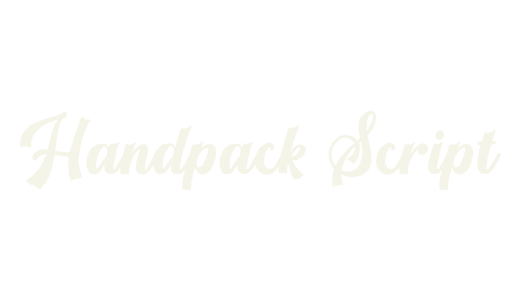 Handpack Script, dingbats font preview