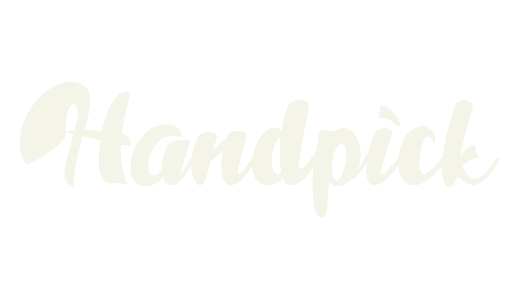 Handpick, logo font preview