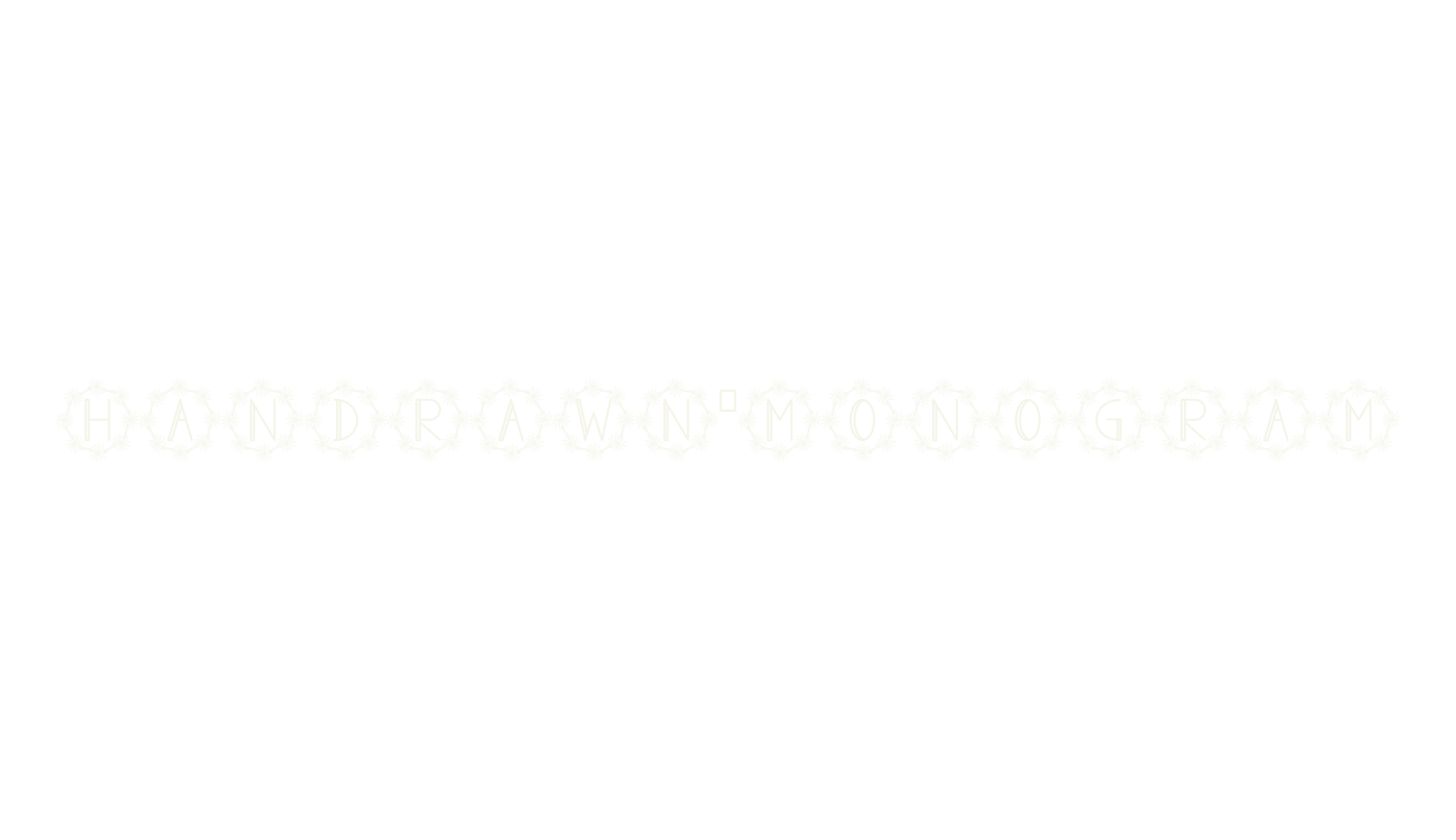 Handrawn Monogram, monogram font preview