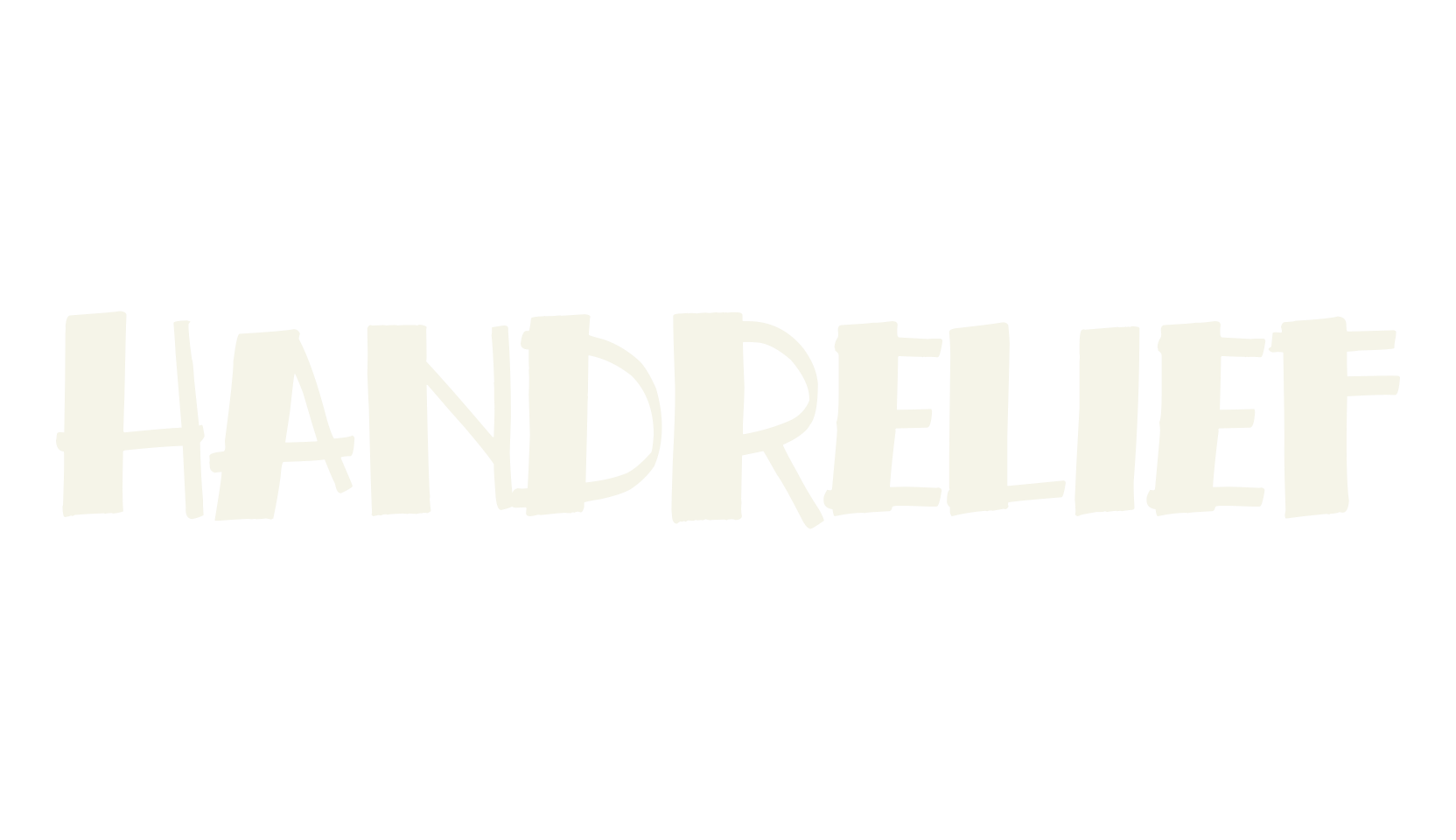 handrelief, hand drawn font preview